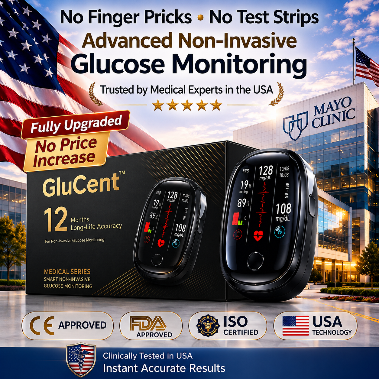 🔥Mayo Clinic Recommended🏆Develops Newly Launched Non-Invasive Smart Blood Sugar Tracking Device✅TGA Approved